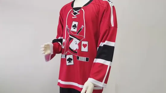 Высококачественная сублимированная хоккейная одежда на заказ из 100% полиэстера