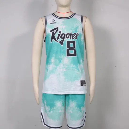 Riogrer сублимационный баскетбольный трикотаж, спортивная одежда, индивидуальный дизайн для мужчин, шорты, сетчатый полиэстер